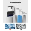 image:imageVEVOR Commercial Ice Maker Machine 360LBS24H IceMaking Machine with 250LBS Large Storage Bin Auto SelfCleaning Ice Maker with Touchscreen for Bar Cafe Restaurant Business Commercial  For Bar Cafe Restaurant Business Ice Ready in 15 Min with Adjustable Ice Thickness Auto SelfCleaning and Touchscreen800