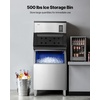 image:imageVEVOR Commercial Ice Maker Machine 360LBS24H IceMaking Machine with 250LBS Large Storage Bin Auto SelfCleaning Ice Maker with Touchscreen for Bar Cafe Restaurant Business Commercial  For Bar Cafe Restaurant Business Ice Ready in 15 Min with Adjustable Ice Thickness Auto SelfCleaning and Touchscreen1000