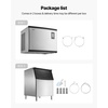 image:imageVEVOR Commercial Ice Maker Machine 360LBS24H IceMaking Machine with 250LBS Large Storage Bin Auto SelfCleaning Ice Maker with Touchscreen for Bar Cafe Restaurant Business Commercial  For Bar Cafe Restaurant Business Ice Ready in 15 Min with Adjustable Ice Thickness Auto SelfCleaning and Touchscreen1000