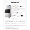 image:imageVEVOR Commercial Ice Maker Machine 360LBS24H IceMaking Machine with 250LBS Large Storage Bin Auto SelfCleaning Ice Maker with Touchscreen for Bar Cafe Restaurant Business Commercial  For Bar Cafe Restaurant Business Ice Ready in 15 Min with Adjustable Ice Thickness Auto SelfCleaning and Touchscreen360