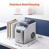 image:imageVEVOR Countertop Ice Maker 32 Cubes Ready in 15 Mins 46lbs in 24Hrs SelfCleaning Portable Ice Maker with Convenient Ice Transfer Ice Machine with 2 Sizes Ice Cube for Home Kitchen Office Party45lbs24H