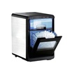 image:imageVEVOR Countertop Ice Maker 44 lbs per Day SelfCleaning Portable Machine with Scoop Nugget Ice Machine with Chewable ICES for Home Kitchen Office Bar amp Party DrawerStyle Ice Access Black