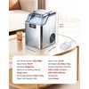 image:imageVEVOR Countertop Ice Maker 44 lbs per Day SelfCleaning Portable Machine with Scoop Nugget Ice Machine with Chewable ICES for Home Kitchen Office Bar amp Party 4 lbs IceStorage Sliver