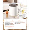 image:imageVEVOR Countertop Ice Maker 7 Cubes Ready in 6 Mins 26 lbs per Day SelfCleaning Portable Machine with Ice Scoop IceMaking Machine with 2 Sizes Bullet ICES for Home Kitchen Office Bar amp PartyWhite