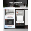 image:imageVEVOR Undercounter Builtin Ice Maker 50 LbsDay Under Counter Ice Maker Machine with Drain Pump Reversible Door Stainless Steel Freestanding Ice Maker for Commercial Home Kitchen
