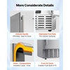image:imageVEVOR Undercounter Builtin Ice Maker 66 LbsDay Under Counter Nugget Ice Maker Machine with Reversible Door Stainless Steel Freestanding Ice Maker for Commercial Home Kitchen Electric Drainage  18LBS Storage BinStainless Steel Freestanding Nugget Ice Machine with Reversible Door amp DrainageCommercial Home Kitchen Use