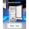 image:imageVEVOR Undercounter Builtin Ice Maker 66 LbsDay Under Counter Nugget Ice Maker Machine with Reversible Door Stainless Steel Freestanding Ice Maker for Commercial Home Kitchen Electric Drainage  18LBS Storage BinStainless Steel Freestanding Nugget Ice Machine with Reversible Door amp DrainageCommercial Home Kitchen Use