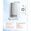 image:imageVEVOR Undercounter Builtin Ice Maker 66 LbsDay Under Counter Nugget Ice Maker Machine with Reversible Door Stainless Steel Freestanding Ice Maker for Commercial Home Kitchen Electric Drainage  18LBS Storage BinStainless Steel Freestanding Nugget Ice Machine with Reversible Door amp DrainageCommercial Home Kitchen Use