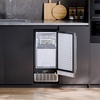 image:imageVEVOR Undercounter Builtin Ice Maker 80 LbsDay Under Counter Ice Maker Machine with Reversible Door Stainless Steel Freestanding Ice Maker for Commercial Home Kitchen Electric Drainage  Ideal for Commercial Home Kitchen Use Stainless Steel Freestanding Nugget Ice Machine with Reversible Door Electric Drainage