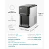 image:imageVEVOR Water Dispenser with Ice Maker 3in1 FloorStanding Water Dispenser 33 LBS24H 9 Cubes7 Min Fast Ice Making with 13 LBS Storage Bullet IceCubes amp ColdWater for Home Kitchen PartyBlackSilver