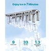 image:imageVEVOR Water Dispenser with Ice Maker 3in1 FloorStanding Water Dispenser 33 LBS24H 9 Cubes7 Min Fast Ice Making with 13 LBS Storage Bullet IceCubes amp ColdWater for Home Kitchen PartyBlack03