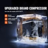 image:imageVEVOR Water Dispenser with Ice Maker 3in1 FloorStanding Water Dispenser 33 LBS24H 9 Cubes7 Min Fast Ice Making with 13 LBS Storage Bullet IceCubes amp ColdWater for Home Kitchen PartyBlack