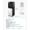 image:imageVEVOR Water Dispenser with Ice Maker 3in1 FloorStanding Water Dispenser 33 LBS24H 9 Cubes7 Min Fast Ice Making with 13 LBS Storage Bullet IceCubes amp ColdWater for Home Kitchen PartyBlack03