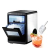 image:imageVEVOR Countertop Ice Maker 44 lbs per Day SelfCleaning Portable Machine with Scoop Nugget Ice Machine with Chewable ICES for Home Kitchen Office Bar amp Party DrawerStyle Ice Access Black