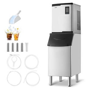 image:imageVEVOR Commercial Ice Maker Machine 360LBS24H IceMaking Machine with 250LBS Large Storage Bin Auto SelfCleaning Ice Maker with Touchscreen for Bar Cafe Restaurant Business Commercial  For Bar Cafe Restaurant Business Ice Ready in 15 Min with Adjustable Ice Thickness Auto SelfCleaning and Touchscreen800