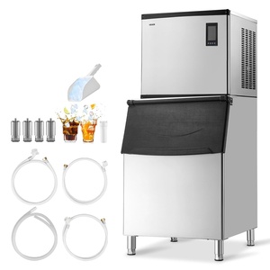 image:imageVEVOR Commercial Ice Maker Machine 360LBS24H IceMaking Machine with 250LBS Large Storage Bin Auto SelfCleaning Ice Maker with Touchscreen for Bar Cafe Restaurant Business Commercial  For Bar Cafe Restaurant Business Ice Ready in 15 Min with Adjustable Ice Thickness Auto SelfCleaning and Touchscreen1000