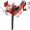 image:imageMophorn Screw Bench Chain Vise 18 to 5Inch Pipe Capacity Heavy Duty Bench Chain Pipe Vise with Crank Handle NeopreneCoated Jaw Cast Iron Material Ideal for a Variety of Pipes18  5 Bench Mount