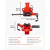 image:imageMophorn Screw Bench Chain Vise 18 to 5Inch Pipe Capacity Heavy Duty Bench Chain Pipe Vise with Crank Handle NeopreneCoated Jaw Cast Iron Material Ideal for a Variety of Pipes14  6 Bench Mount