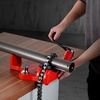 image:imageMophorn Screw Bench Chain Vise 18 to 5Inch Pipe Capacity Heavy Duty Bench Chain Pipe Vise with Crank Handle NeopreneCoated Jaw Cast Iron Material Ideal for a Variety of Pipes12  8 Bench Mount