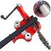image:imageMophorn Screw Bench Chain Vise 18 to 5Inch Pipe Capacity Heavy Duty Bench Chain Pipe Vise with Crank Handle NeopreneCoated Jaw Cast Iron Material Ideal for a Variety of Pipes18  5 Bench Mount
