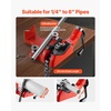 image:imageMophorn Screw Bench Chain Vise 18 to 5Inch Pipe Capacity Heavy Duty Bench Chain Pipe Vise with Crank Handle NeopreneCoated Jaw Cast Iron Material Ideal for a Variety of Pipes14  6 Bench Mount