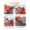 image:imageMophorn Screw Bench Chain Vise 18 to 5Inch Pipe Capacity Heavy Duty Bench Chain Pipe Vise with Crank Handle NeopreneCoated Jaw Cast Iron Material Ideal for a Variety of Pipes12  8 Bench Mount