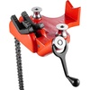 image:imageMophorn Screw Bench Chain Vise 18 to 5Inch Pipe Capacity Heavy Duty Bench Chain Pipe Vise with Crank Handle NeopreneCoated Jaw Cast Iron Material Ideal for a Variety of Pipes12  8 Bench Mount
