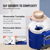 image:imageVEVOR 11in Pottery Wheel for Adults Beginners 450W Ceramic Wheel Forming Machine With LCD Touch Screen Adjustable 60300RPM Speed Handle and Foot Pedal Control 32PCS Accessory Tools Kit Craft Gift11in 450W LCD Ceramic Wheel Forming Machine