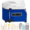 image:imageVEVOR 11in Pottery Wheel for Adults Beginners 450W Ceramic Wheel Forming Machine With LCD Touch Screen Adjustable 60300RPM Speed Handle and Foot Pedal Control 32PCS Accessory Tools Kit Craft Gift11in 450W LCD Ceramic Wheel Forming Machine