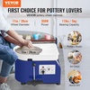 image:imageVEVOR 11in Pottery Wheel for Adults Beginners 450W Ceramic Wheel Forming Machine With LCD Touch Screen Adjustable 60300RPM Speed Handle and Foot Pedal Control 32PCS Accessory Tools Kit Craft Gift11in350W