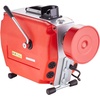 image:imageVEVOR 66FT x 58 Inch Drain Cleaner Machine 250W Electric Sewer Snake Auger Manual Feed  with 7 Cutters 2 Steel Cables 66 x 58 and 15 x 38amp CWCCW Control for 16 to 4 PipesRed