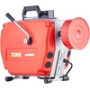 image:imageVEVOR 66FT x 58 Inch Drain Cleaner Machine 250W Electric Sewer Snake Auger Manual Feed  with 7 Cutters 2 Steel Cables 66 x 58 and 15 x 38amp CWCCW Control for 16 to 4 PipesRed