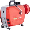 image:imageVEVOR 66FT x 58 Inch Drain Cleaner Machine 250W Electric Sewer Snake Auger Manual Feed  with 7 Cutters 2 Steel Cables 66 x 58 and 15 x 38amp CWCCW Control for 16 to 4 PipesRed