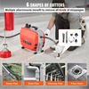 image:imageVEVOR 66FT x 58 Inch Drain Cleaner Machine 250W Electric Sewer Snake Auger Manual Feed  with 7 Cutters 2 Steel Cables 66 x 58 and 15 x 38amp CWCCW Control for 16 to 4 PipesRed
