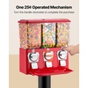 image:imageVEVOR Candy Vending Machine Four Compartment Candy Vending Machine with Stand Gumball amp Candies Vendings Machines with Adjustable Height Vintage Candies Dispenser for Shop Arcade Family GatheringRed
