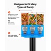 image:imageVEVOR Candy Vending Machine Four Compartment Candy Vending Machine with Stand Gumball amp Candies Vendings Machines with Adjustable Height Vintage Candies Dispenser for Shop Arcade Family GatheringBlue