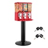 image:imageVEVOR Candy Vending Machine Four Compartment Candy Vending Machine with Stand Gumball amp Candies Vendings Machines with Adjustable Height Vintage Candies Dispenser for Shop Arcade Family GatheringRed