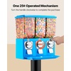 image:imageVEVOR Candy Vending Machine Four Compartment Candy Vending Machine with Stand Gumball amp Candies Vendings Machines with Adjustable Height Vintage Candies Dispenser for Shop Arcade Family GatheringBlue