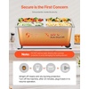 image:imageVEVOR Commercial Food Warmer 1500W Electric Stainless Steel Steam Food Warmer with Lid 6Pan Fast Heating Countertop Buffet Bain Marie with Soup amp Perforated Ladles for Catering Restaurant Party4x14Pan24QT