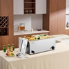 image:imageVEVOR Commercial Food Warmer 1500W Electric Stainless Steel Steam Food Warmer with Lid 6Pan Fast Heating Countertop Buffet Bain Marie with Soup amp Perforated Ladles for Catering Restaurant Party4x14Pan24QT