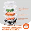 image:imageVEVOR Commercial Food Warmer 1500W Electric Stainless Steel Steam Food Warmer with Lid 6Pan Fast Heating Countertop Buffet Bain Marie with Soup amp Perforated Ladles for Catering Restaurant Party95Qt