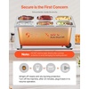 image:imageVEVOR Commercial Food Warmer 1500W Electric Stainless Steel Steam Food Warmer with Lid 6Pan Fast Heating Countertop Buffet Bain Marie with Soup amp Perforated Ladles for Catering Restaurant Party6x16Pan 24QT