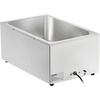 image:imageVEVOR Commercial Food Warmer 1500W Electric Stainless Steel Steam Food Warmer with Lid 6Pan Fast Heating Countertop Buffet Bain Marie with Soup amp Perforated Ladles for Catering Restaurant Party1Pan  24 Qt