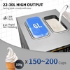 image:imageVEVOR Commercial Ice Cream Machine 1400W 2053 Gph Hard Serve Ice Cream Maker with LED Display Screen Auto ShutOff Timer One Flavors Perfect for Restaurants Snack bar SupermarketsSilver
