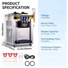 image:imageVEVOR Commercial Ice Cream Machine 1400W 2053 Gph Hard Serve Ice Cream Maker with LED Display Screen Auto ShutOff Timer One Flavors Perfect for Restaurants Snack bar SupermarketsSilver