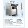 image:imageVEVOR Commercial Ice Cream Machine 21 QTH Yield Soft Serve Ice Cream MakerCountertop 3 Flavors Basic Model2026
