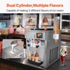 image:imageVEVOR Commercial Ice Cream Machine 21 QTH Yield Soft Serve Ice Cream MakerCountertop 3 Flavors Basic ModelLCD
