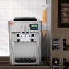 image:imageVEVOR Commercial Ice Cream Machine 21 QTH Yield Soft Serve Ice Cream MakerCountertop 3 Flavors Basic ModelLCD
