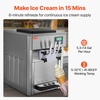 image:imageVEVOR Commercial Ice Cream Machine 21 QTH Yield Soft Serve Ice Cream MakerCountertop 3 Flavors Basic ModelLCD
