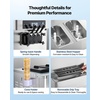 image:imageVEVOR Commercial Ice Cream Machine 21 QTH Yield Soft Serve Ice Cream MakerVertical 3 Flavors Flagship ModelNew
